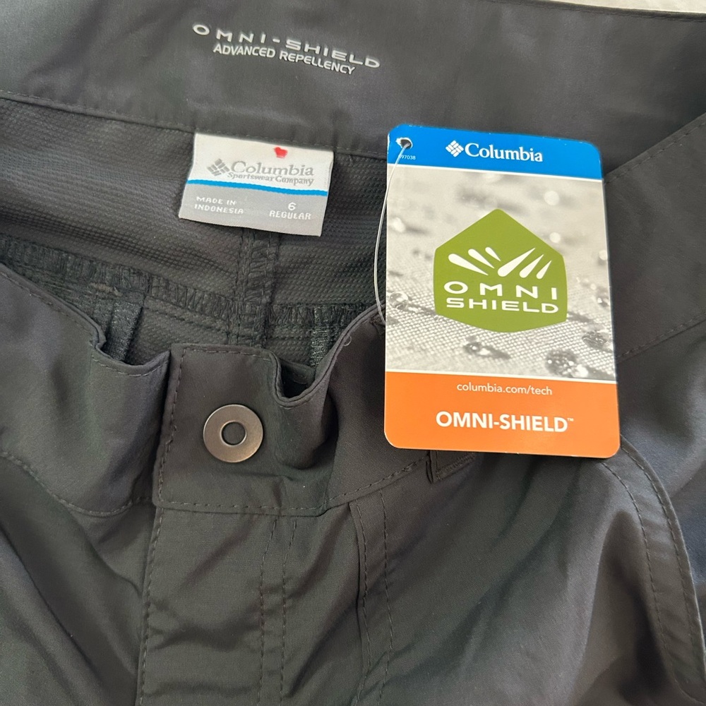 NWT Columbia Omni Shield Convertible Trail Pants 6 Grey Performance - Picture 3 of 9